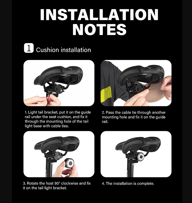 Luz trasera LED TOWILD TL03Pro visibilidad ciclismo con sensor freno inteligente y destello siete colores