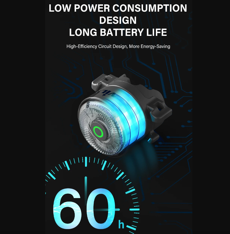 Luz trasera LED TOWILD TL03Pro visibilidad ciclismo con sensor freno inteligente y destello siete colores