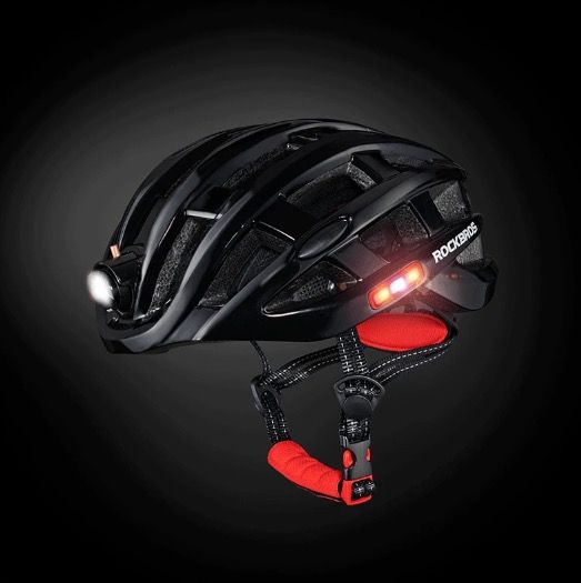 Casco ligero para ciclismo ROCKBROS, casco ultraligero con iluminación de seguridad integrada y carga USB para mayor comodidad