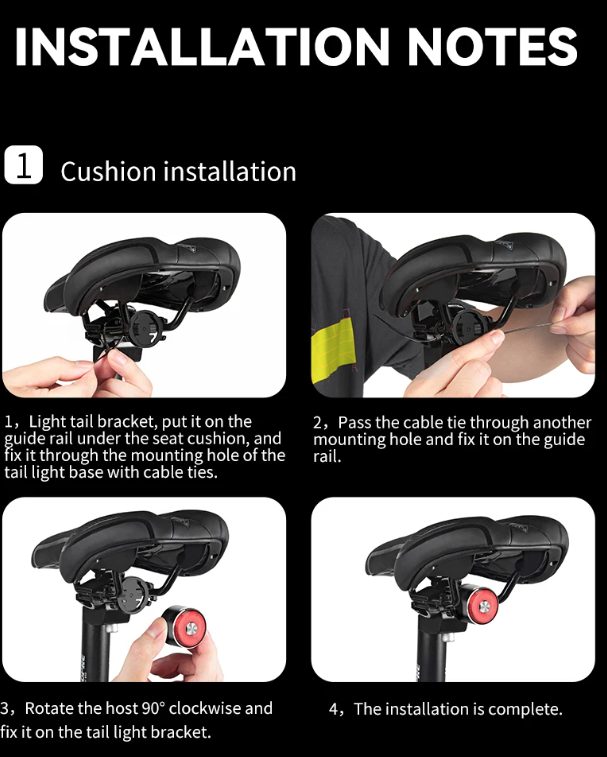 Luz trasera TOWILD TL05 con sensor de freno automático luz de bicicleta impermeable IPX6 carga USB LED 100 horas