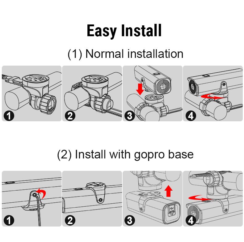 TOWILD CL1200 luz de bicicleta LED 1200LM USB recargable ciclismo nocturno lámpara delantera impermeable
