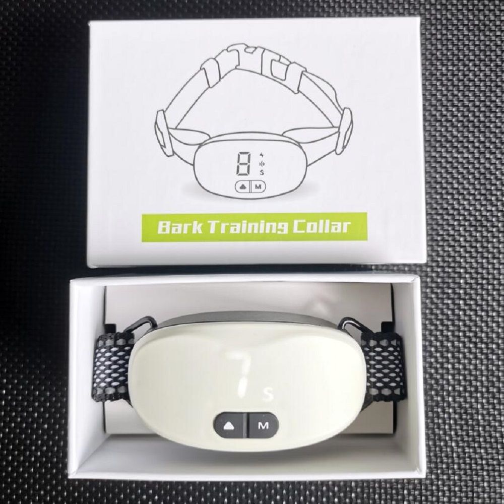 Collar antiladridos automático recargable, collar de entrenamiento efectivo para perros, impermeable, modos de entrenamiento duales