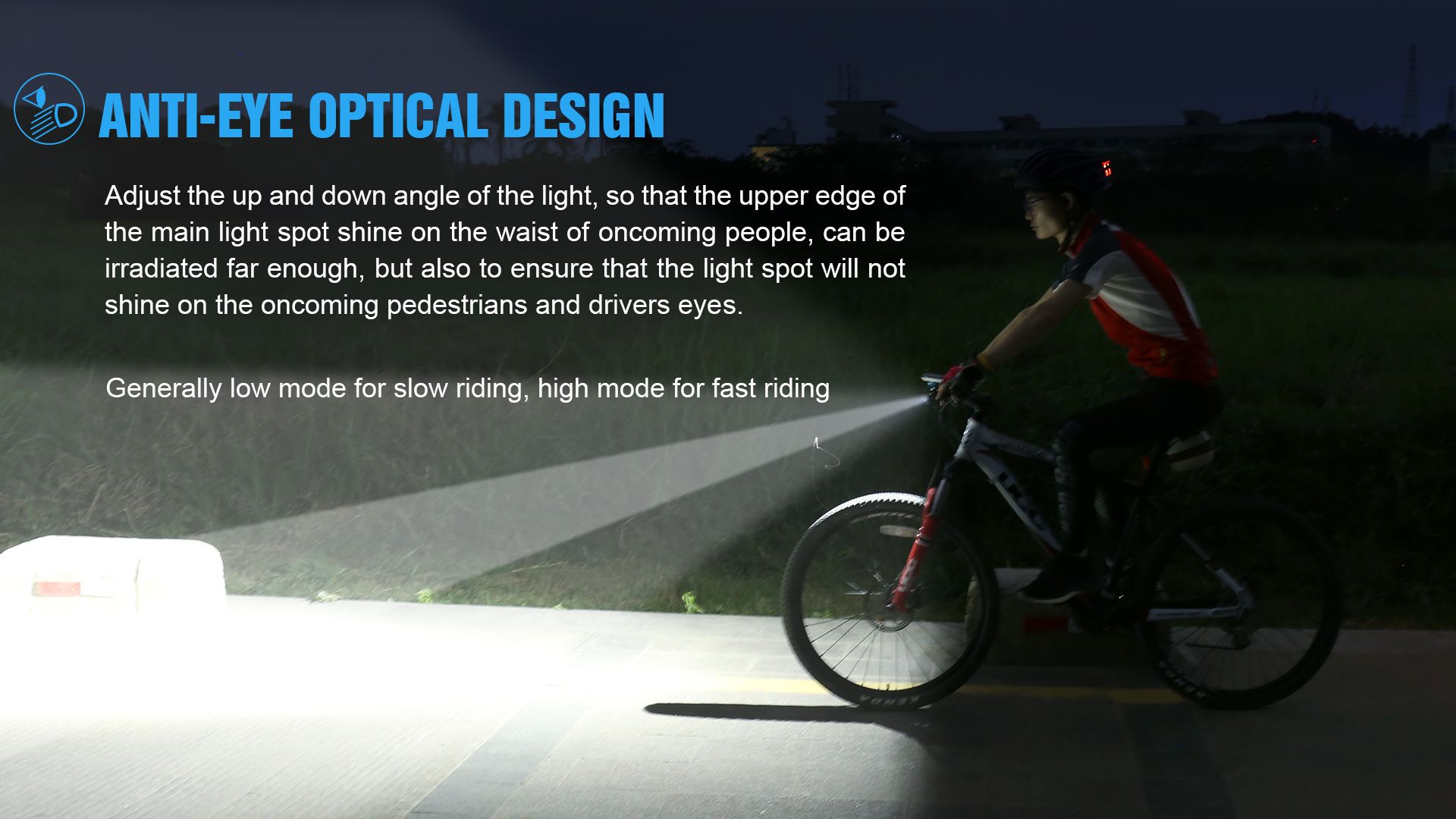 TrustFire D2R Luz para bicicleta 450LM Faro delantero impermeable recargable Tipo-C para seguridad y visibilidad
