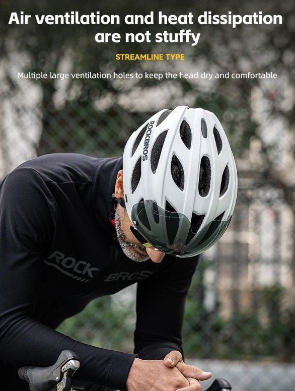 ROCKBROS ULTRALIGHT Casco de Bicicleta Ultraligero Resistente a Impactos Transpirable para MTB Ciclismo de Carretera con Sistema de Ventilación