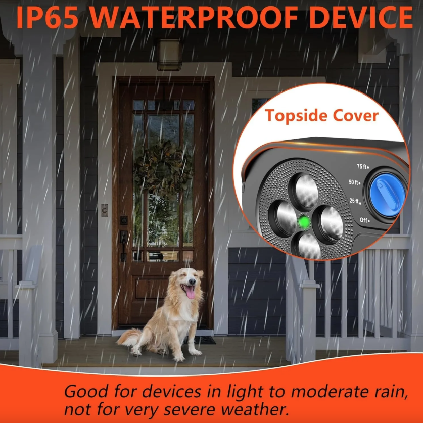 Dispositivo Ultrasónico Antiladridos para Perros Automático - Disuasor Control de Ruido Eficiente