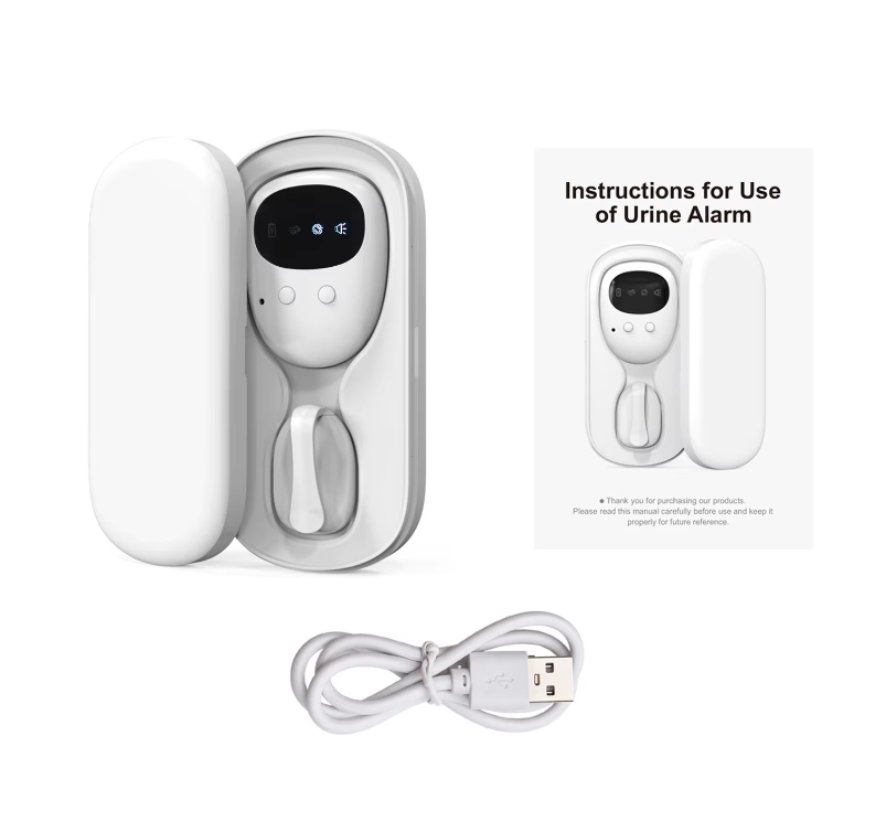 Alarma de incontinencia nocturna inalámbrica para niños y niñas, recargable por USB, con 3 modos de alerta, ayuda cómoda para dormir
