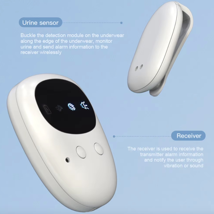 Alarma de incontinencia nocturna inalámbrica para niños y niñas, recargable por USB, con 3 modos de alerta, ayuda cómoda para dormir
