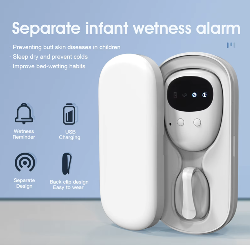 Alarma de incontinencia nocturna inalámbrica para niños y niñas, recargable por USB, con 3 modos de alerta, ayuda cómoda para dormir