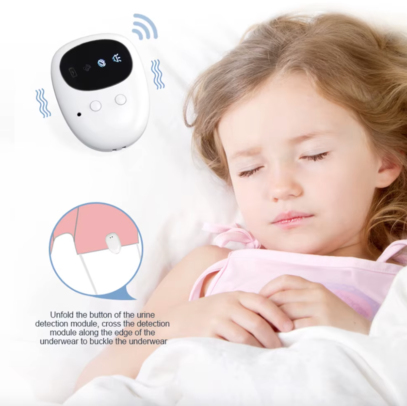 Alarma de incontinencia nocturna inalámbrica para niños y niñas, recargable por USB, con 3 modos de alerta, ayuda cómoda para dormir