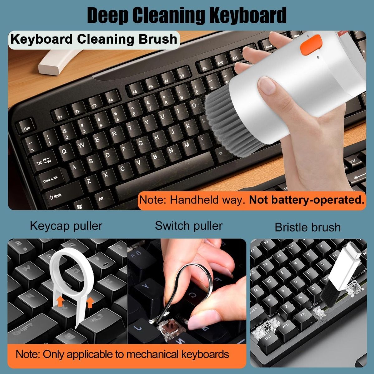 20 en 1 Kit Limpiador Multifuncional para Dispositivos Electrónicos, Cepillo Limpiador para Teclados, Kit Limpiador para Auriculares AirPods, Multiherramienta para Limpiar Portátiles, Audífonos, Cámaras, Teléfonos Móviles