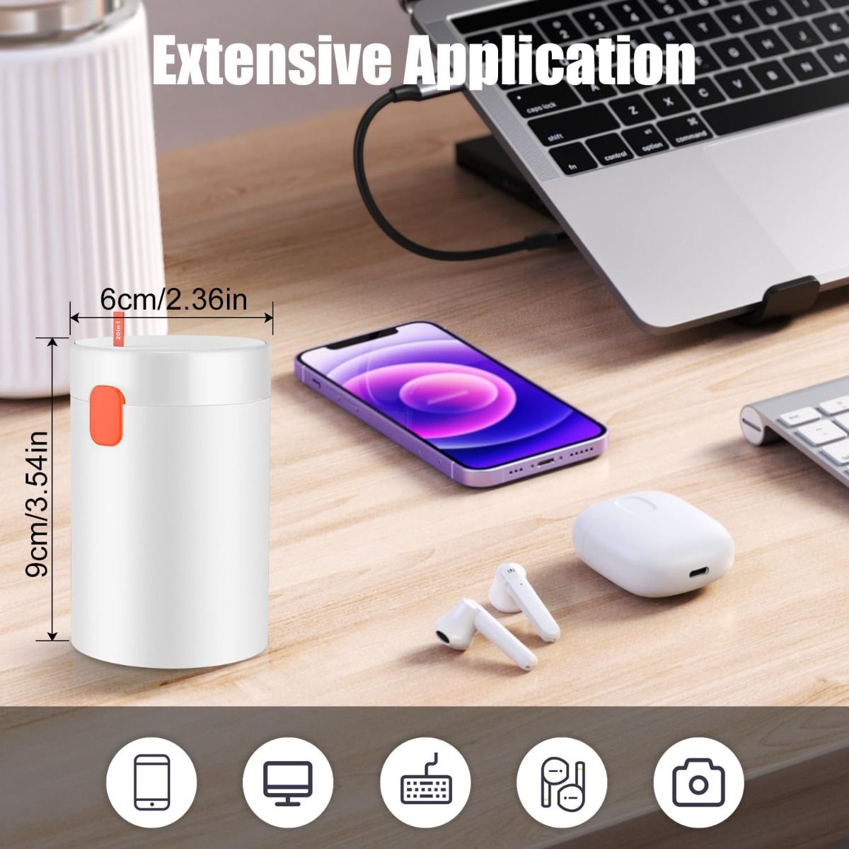 20 en 1 Kit Limpiador Multifuncional para Dispositivos Electrónicos, Cepillo Limpiador para Teclados, Kit Limpiador para Auriculares AirPods, Multiherramienta para Limpiar Portátiles, Audífonos, Cámaras, Teléfonos Móviles