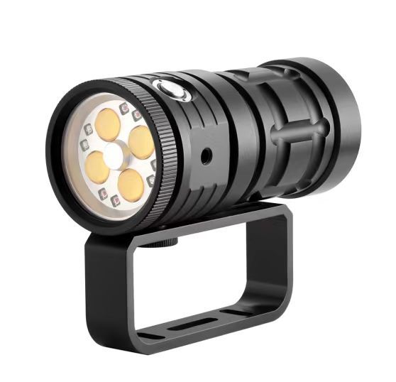 Linterna de buceo Highlight Torch 10000 lúmenes, linterna táctica de buceo, impermeable hasta 100 m, aventura submarina.