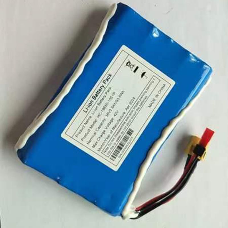 Batería eléctrica 36V 10S1P alta capacidad para monopatín cuatro ruedas Li-Ion 18650 diseño compacto y seguro