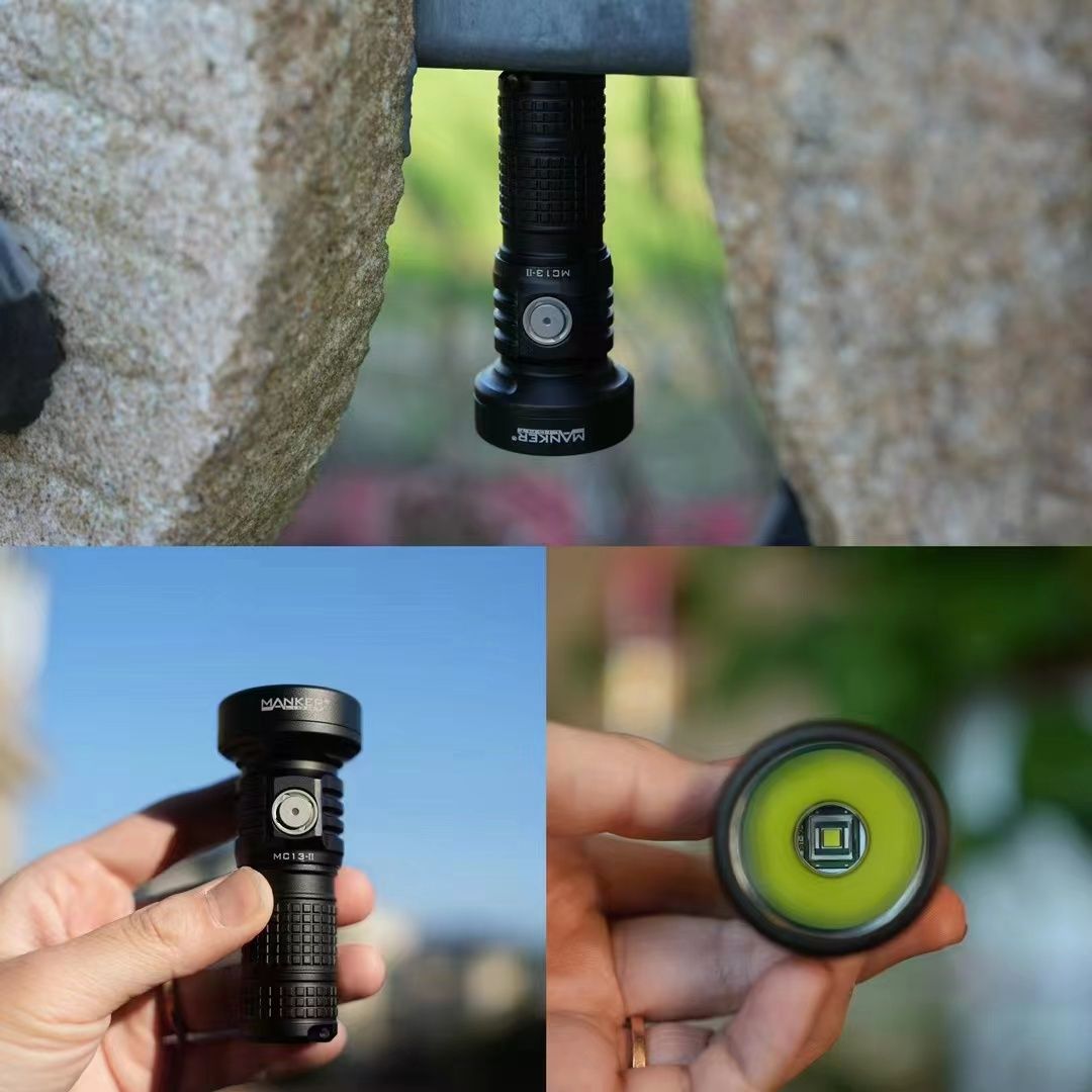Manker MC13 II Linterna LED 4600 lúmenes LUMINUS SBT90 GEN2 USB Tipo-C para acampar y búsqueda y rescate