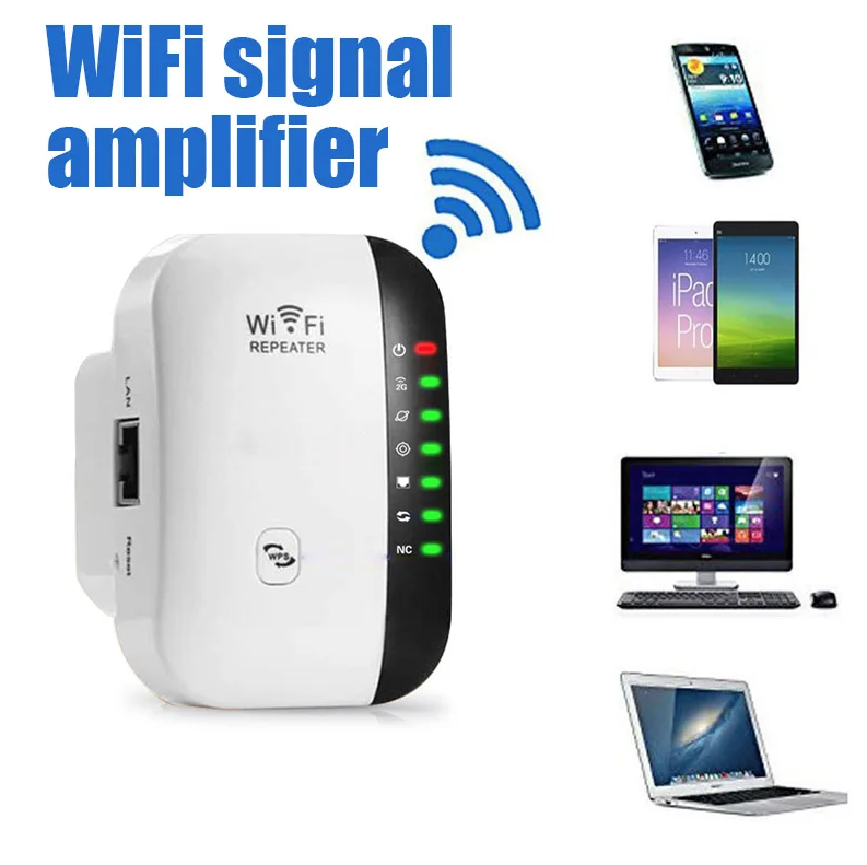Repetidor WiFi 300Mbps para Pared | Amplificador de Señal Cobertura A Través de la Pared para Hogar Smart TV