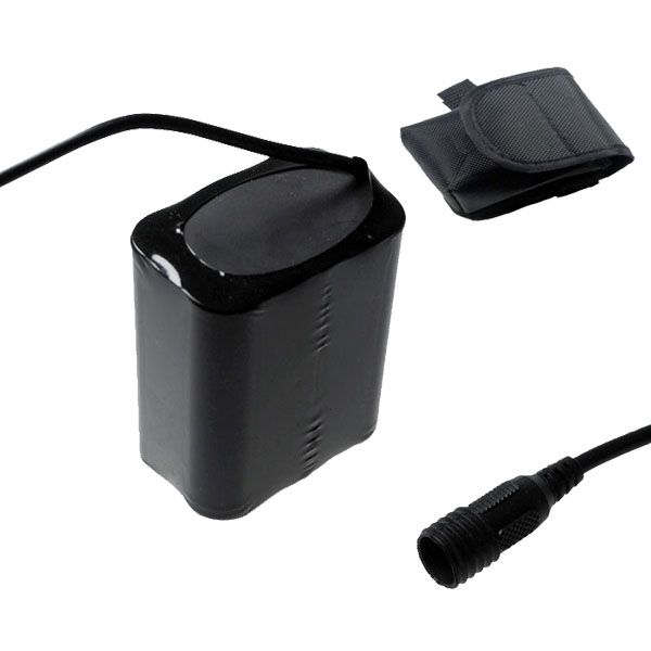 UltraFire 8.4V 13200mAh Batería de Faro para Bicicleta de Alta Capacidad, Interfaz Fija de Tornillo, Luz LED para Bicicleta