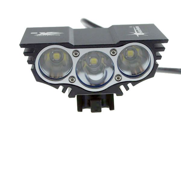 Solarstorm X3 Farol Delantero de Bicicleta 3000 Lúmenes LEDs U2 4 Modos Durable Recargable para Ciclismo Urbano y de Montaña