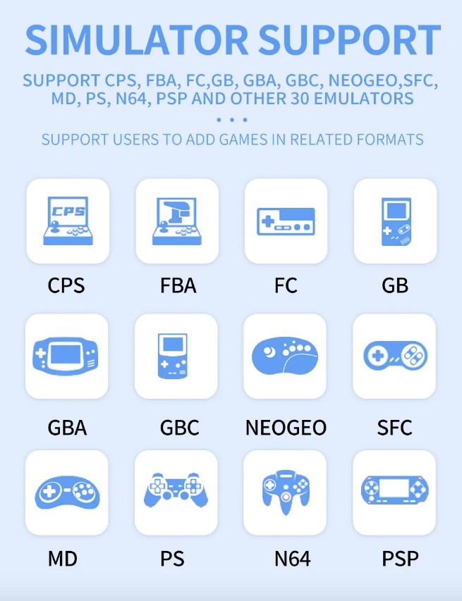 POWKIDDY X55 consola de juegos portátil pantalla IPS de 5,5" resolución 1280x720 gaming sobre la marcha