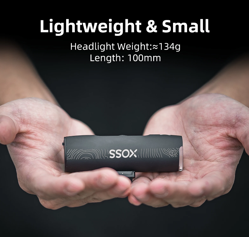 XOSS XL-1200 Faro para Bicicleta 1200 Lúmenes Luz Delantera Recargable Impermeable para Conducir de Noche y Desplazamientos