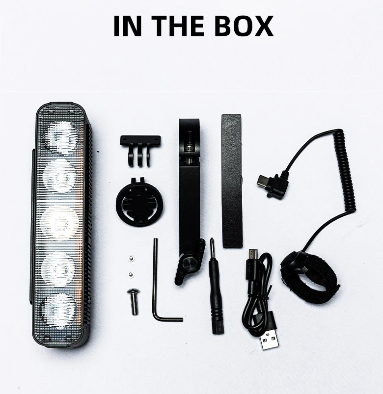 XOSS XL3000 Luz de bicicleta 3000 lúmenes, faro recargable impermeable para seguridad en paseos nocturnos en bicicleta