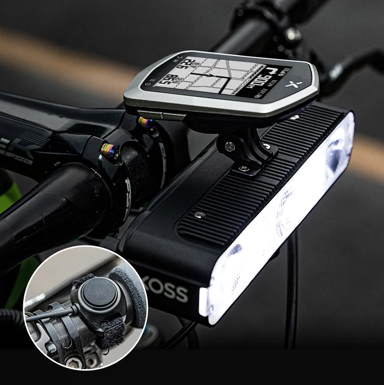XOSS XL3000 Luz de bicicleta 3000 lúmenes, faro recargable impermeable para seguridad en paseos nocturnos en bicicleta