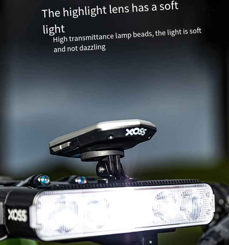 XOSS XL3000 Luz de bicicleta 3000 lúmenes, faro recargable impermeable para seguridad en paseos nocturnos en bicicleta