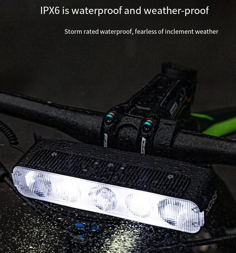 XOSS XL3000 Luz de bicicleta 3000 lúmenes, faro recargable impermeable para seguridad en paseos nocturnos en bicicleta