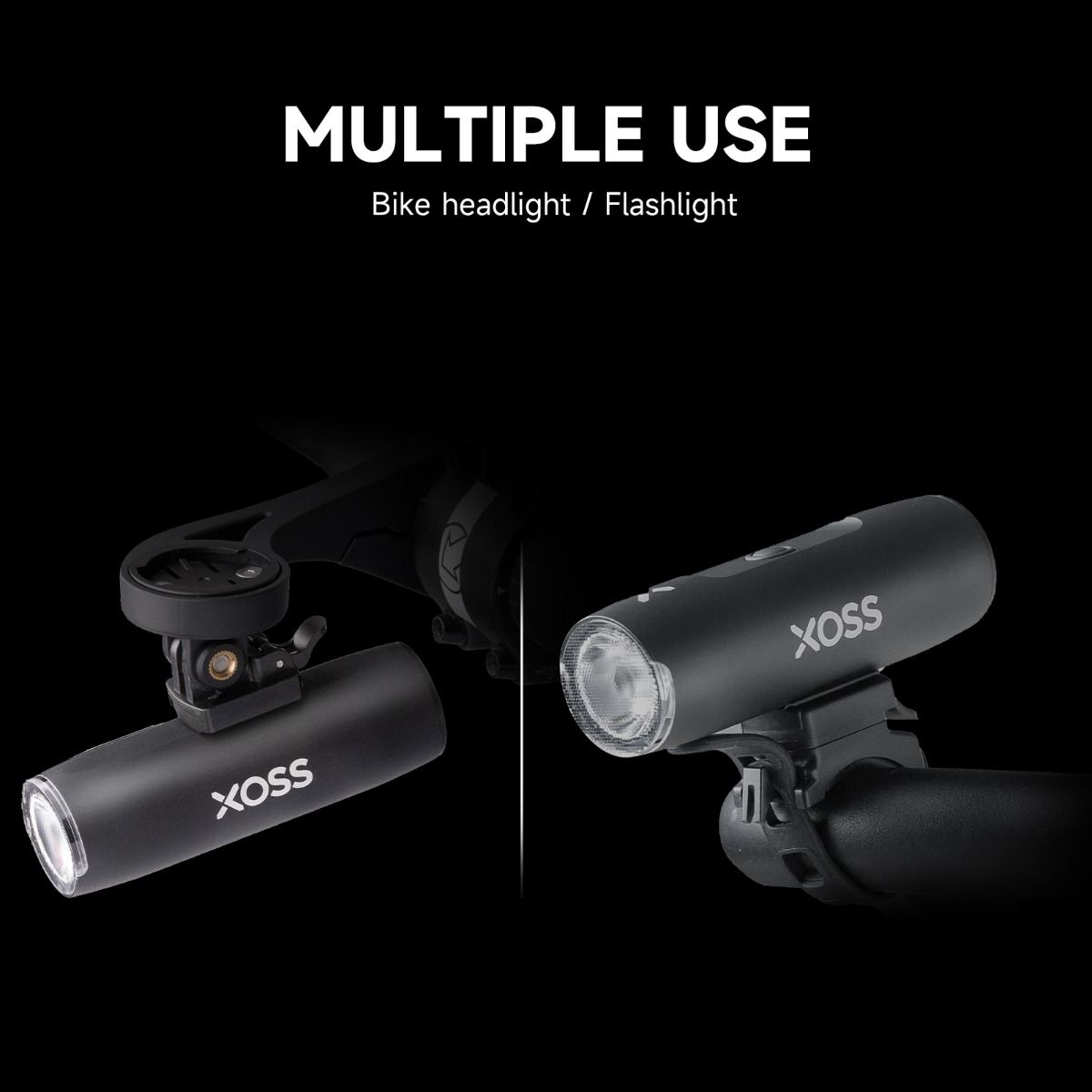 XOSS Luz de Bicicleta Delantera 800Lm Impermeable Recargable por USB Linterna Frontal MTB Accesorios de Ciclismo al Aire Libre