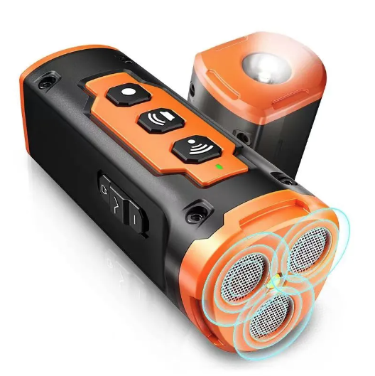 Repelente de perros recargable dispositivo ultrasónico con linterna LED eficaz para control de ladridos