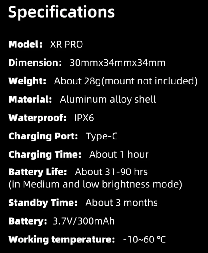 XOSS XR Pro Luz trasera inteligente de seguridad para bicicleta con detección automática de frenado, carga USB y diseño impermeable