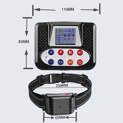 Cerca Electrónica Inalámbrica y Dispositivo de Entrenamiento para Perros con Pantalla a Color Seguridad para Mascotas