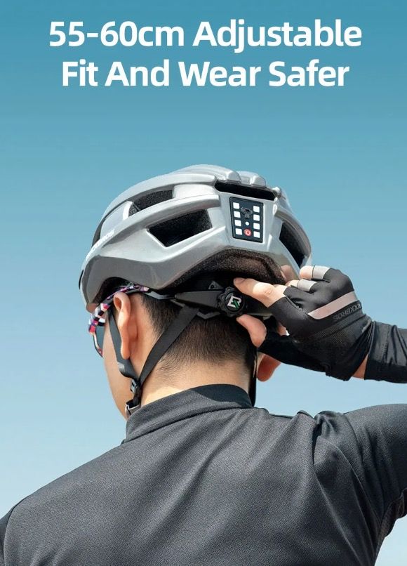 ROCKBROS Luz trasera LED para casco de bicicleta, diseño ultraligero, recargable, equipo de seguridad ciclista para carretera y MTB