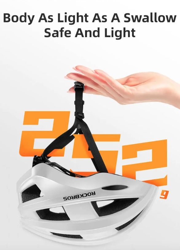 ROCKBROS Luz trasera LED para casco de bicicleta, diseño ultraligero, recargable, equipo de seguridad ciclista para carretera y MTB